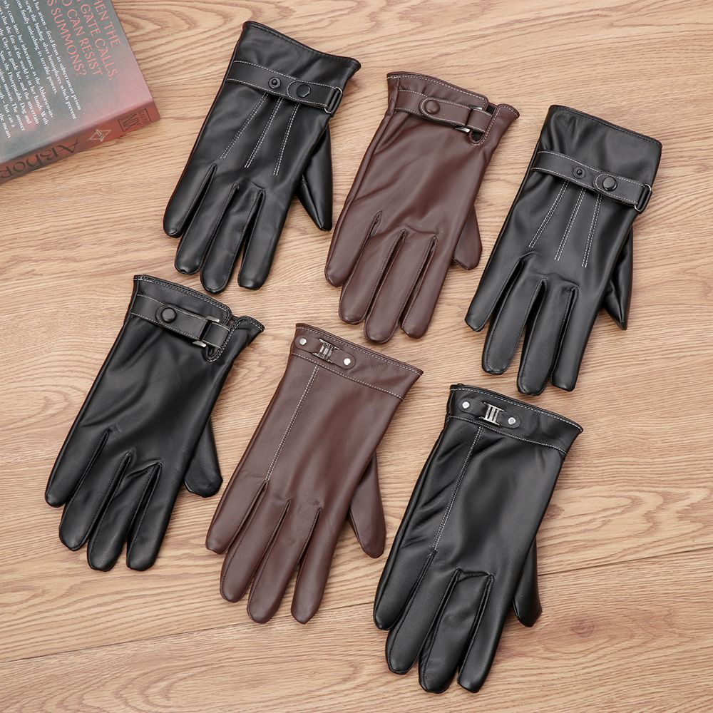 Leather Driving Glove - Gants en cuir thermique Smile pour