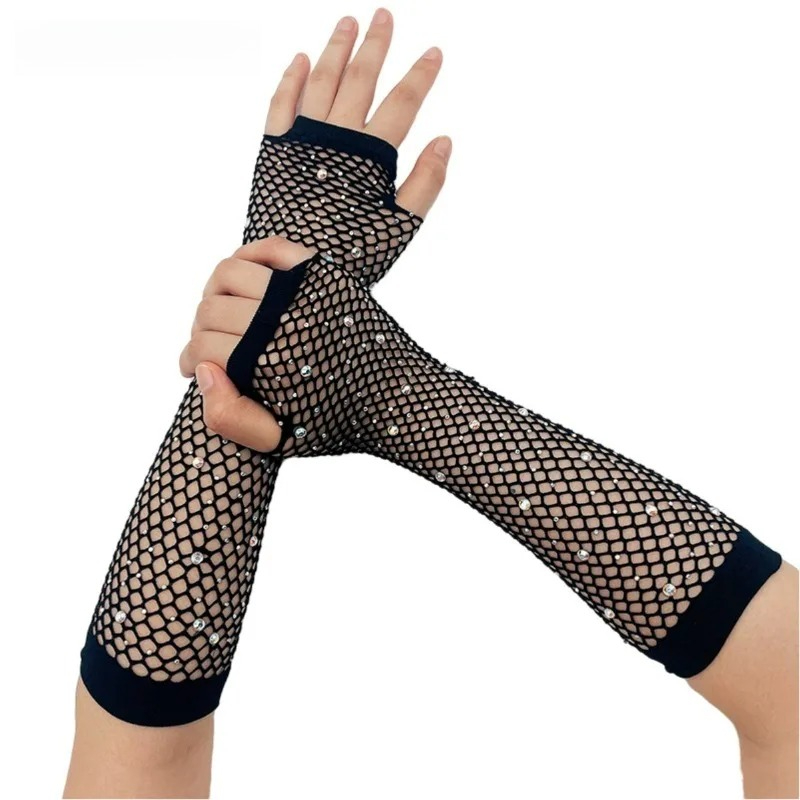 Fingerless Glove Knit - Gants de mariage respirants sans doigts,