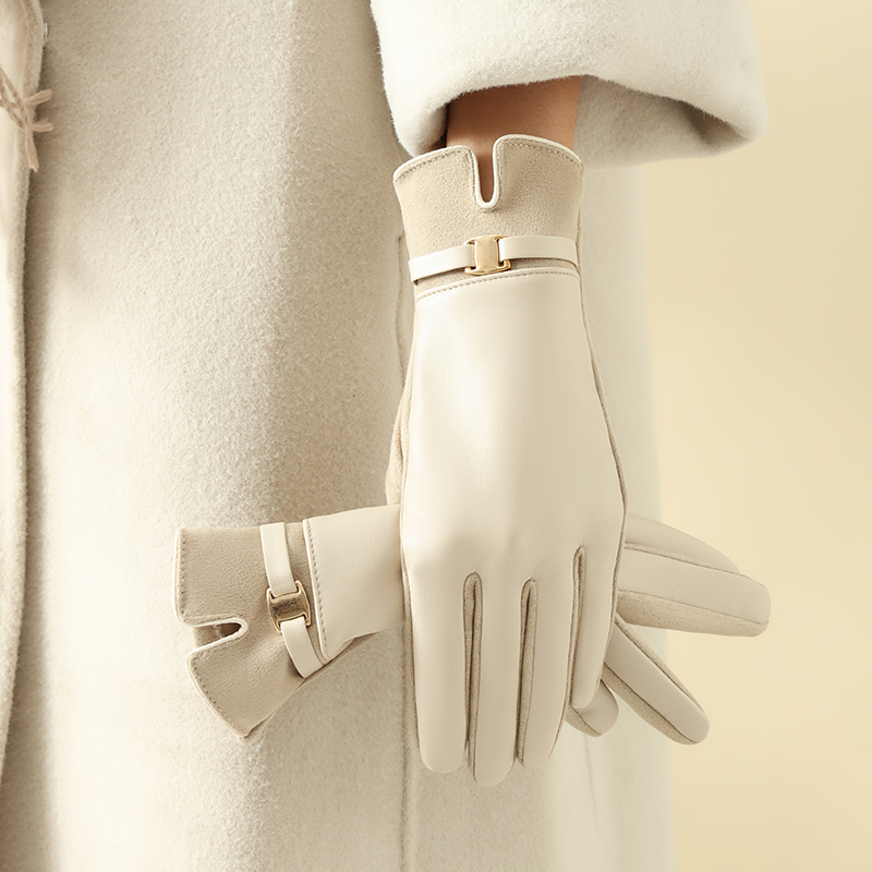 Leather Driving Glove - 1 paire de gants pour femmes