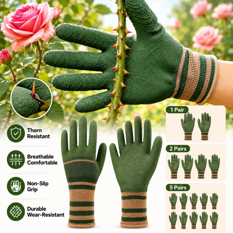 Gardening Glove Waterproof - Gants de jardinage multi-usages, anti-épines, imperméables,