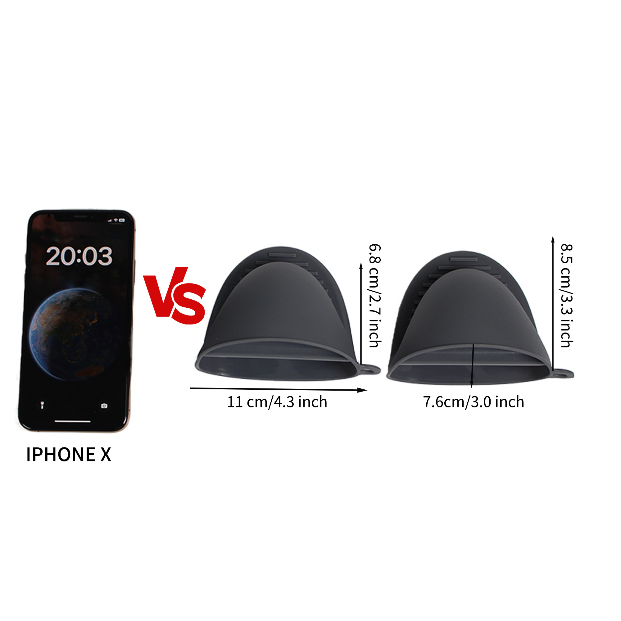 Lot de 2 mitaines de four en S - Oven Mitt Silicone avis et prix