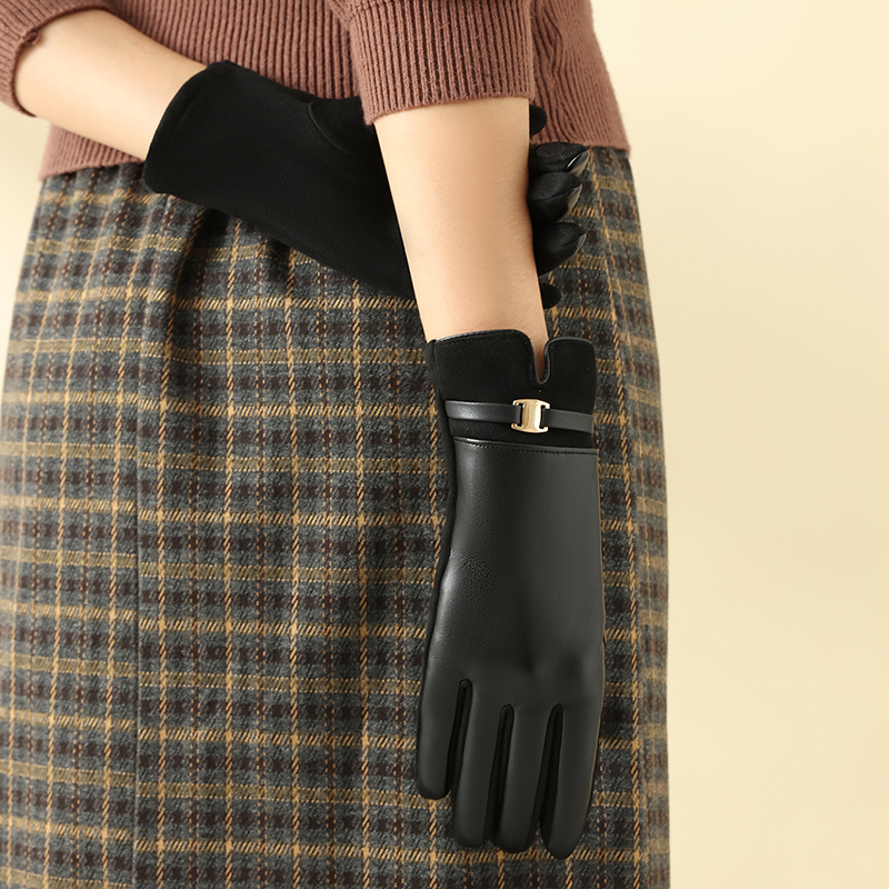 1 paire de gants pour femmes e - Leather Driving Glove avis et prix