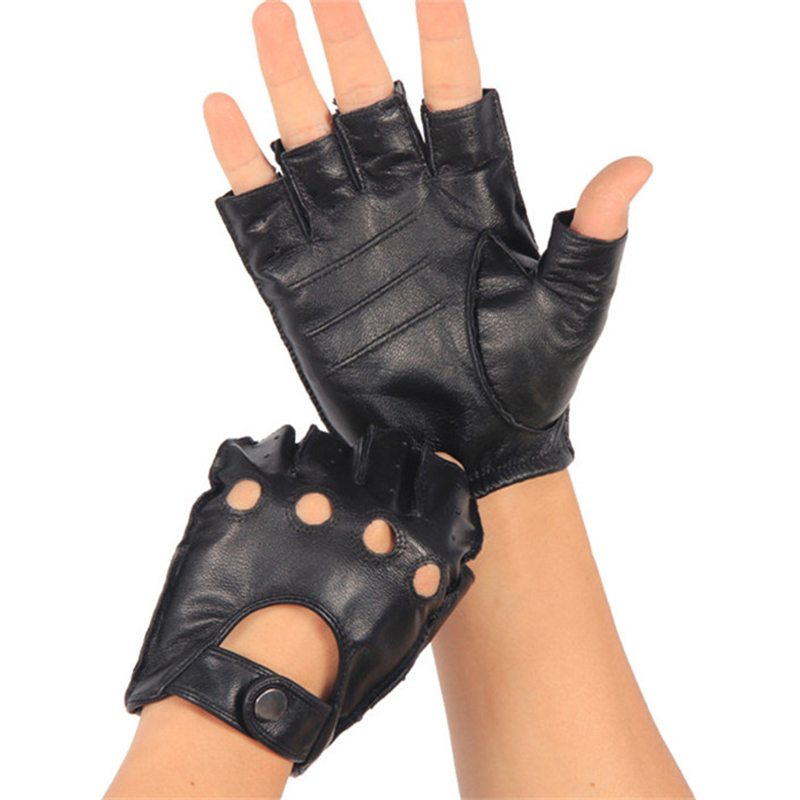 Gants semi-doigts en cuir véri - Leather Driving Glove avis et prix