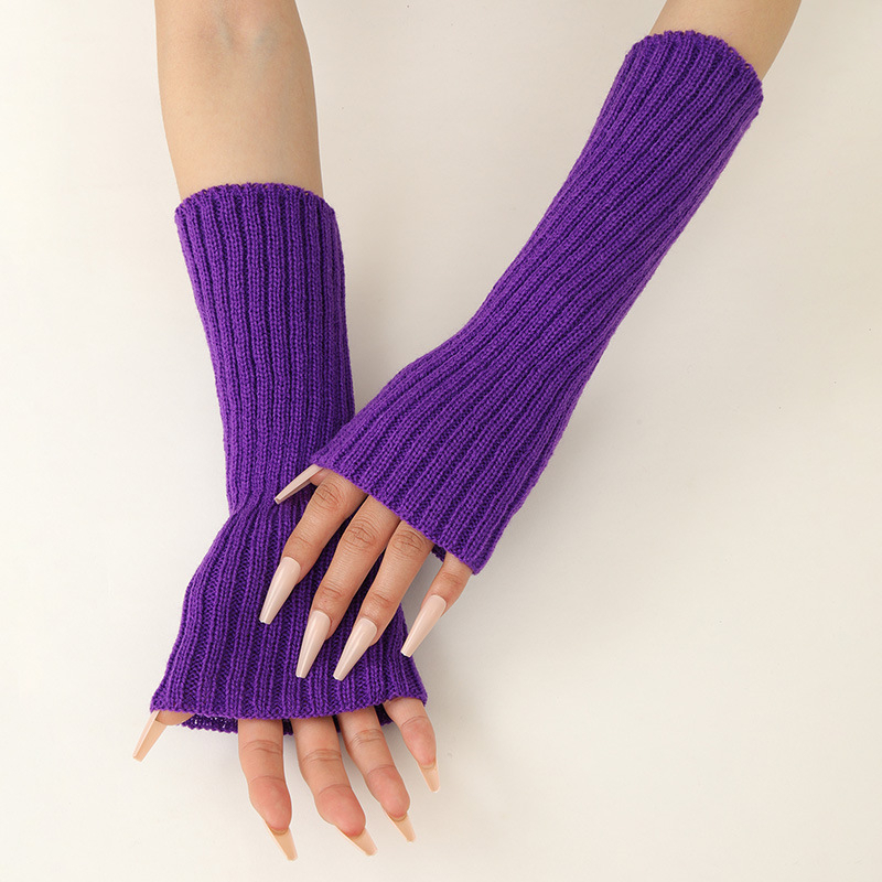 Manchons de bras tricotés chau - Fingerless Glove Knit avis et prix