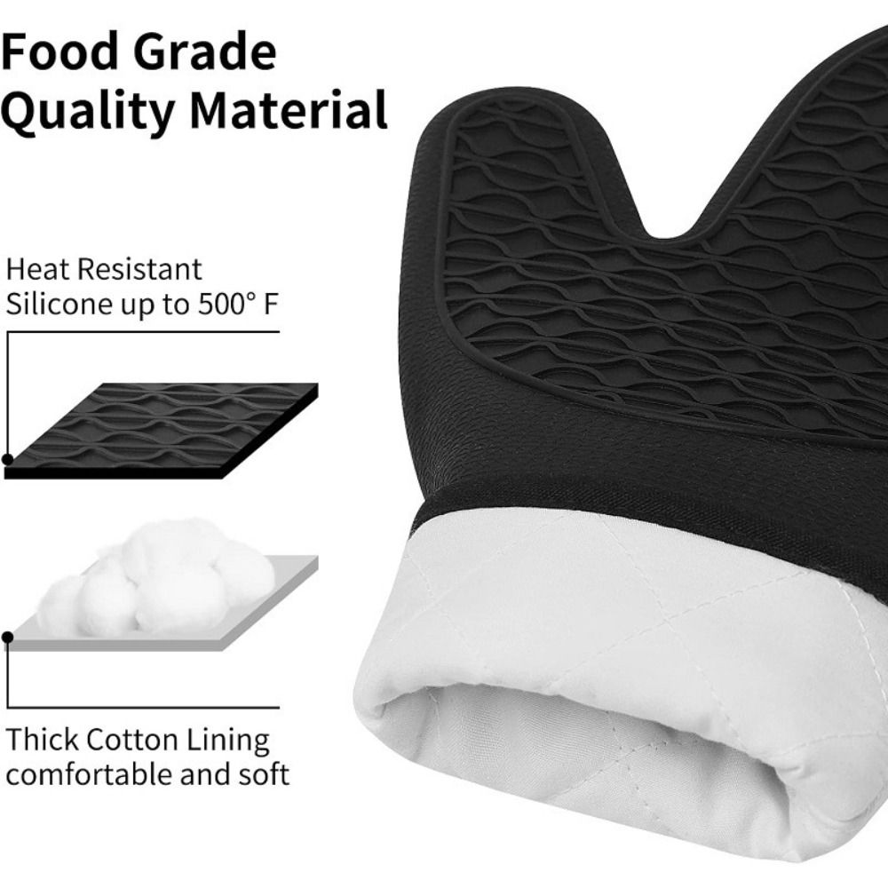 Maniques de cuisine en silicon - Oven Mitt Silicone avis et prix