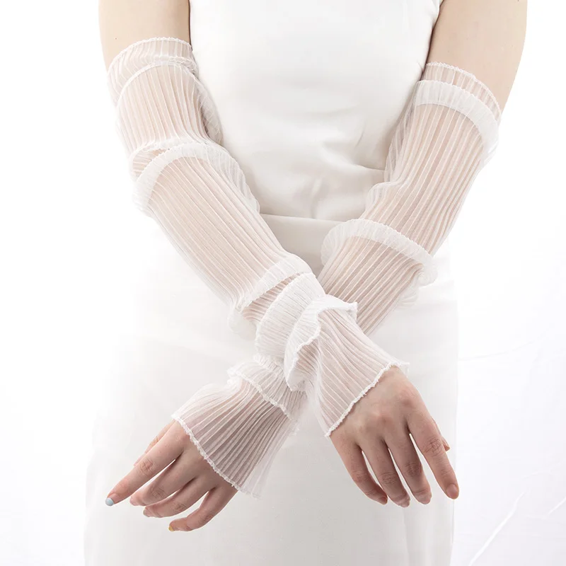 Gants longs d'été sans doigts  - Fingerless Glove Knit avis et prix