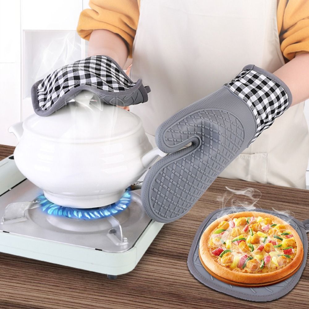 Gants de four isolés en silico - Oven Mitt Silicone avis et prix